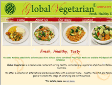 Tablet Screenshot of globalvegetarian.com.au